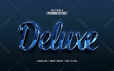 Efeito De Texto Editável Em 3D De Luxo Em Estilo Premium Moderno E Elegante