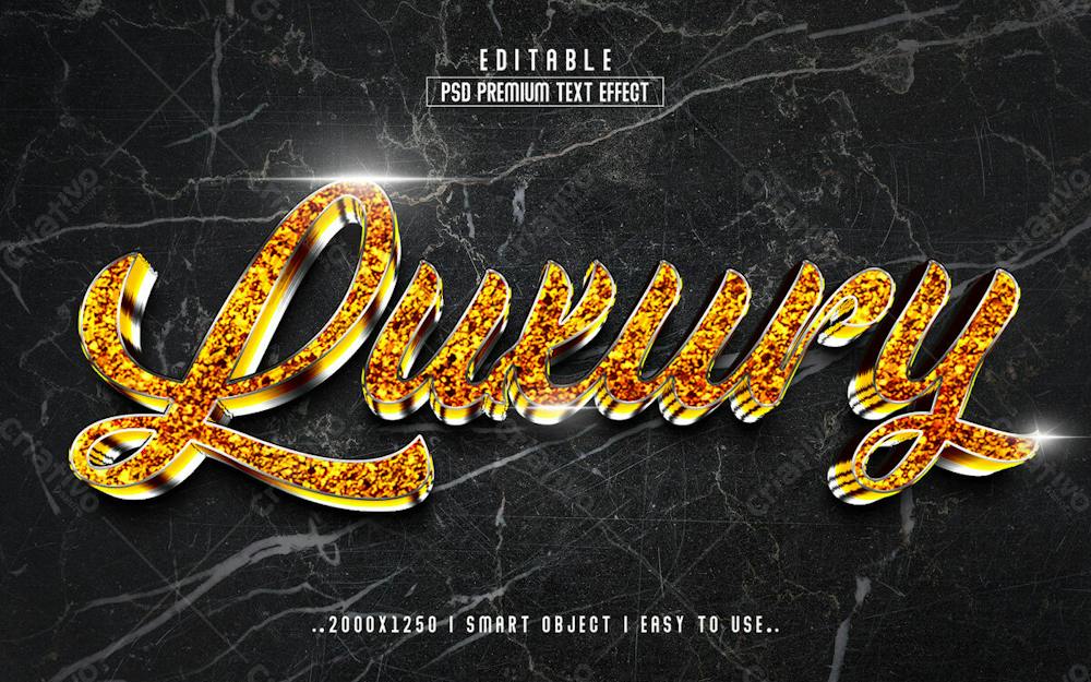 Editable PSD Luxury Text Effect | PSD Premium [download]