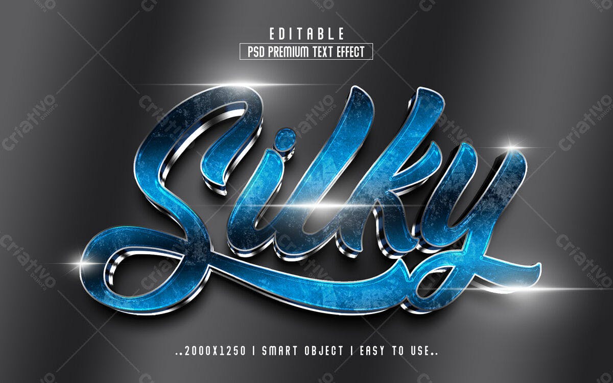 Efeito de Texto PSD Editável para Logos