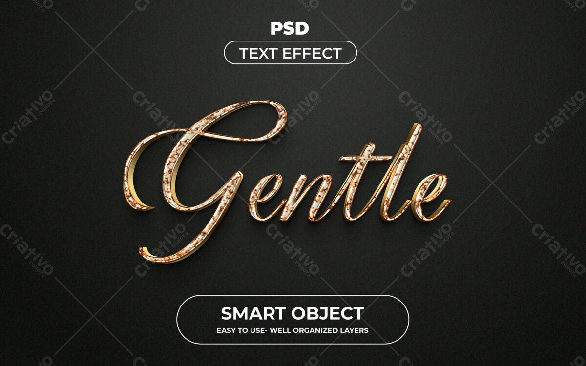 Efeito de Texto Elegante em PSD Editável