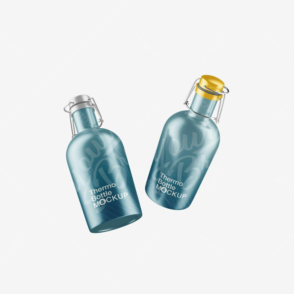 Mockup Garrafa Térmica PSD Editável