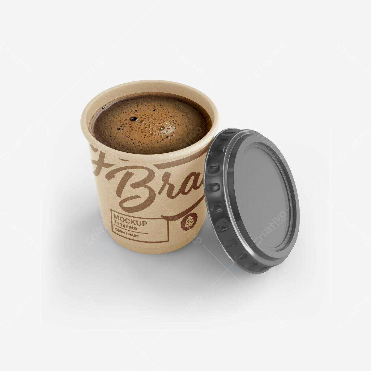 Embalagem para Café PSD Editável