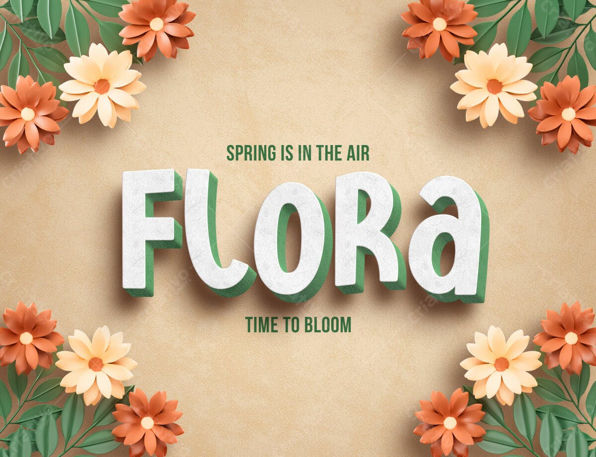 Flyer Primavera Flores PSD Editável