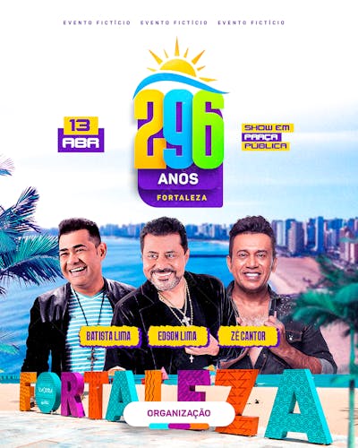 Flyer Aniversário De Cidade, Emancipação Política, Show