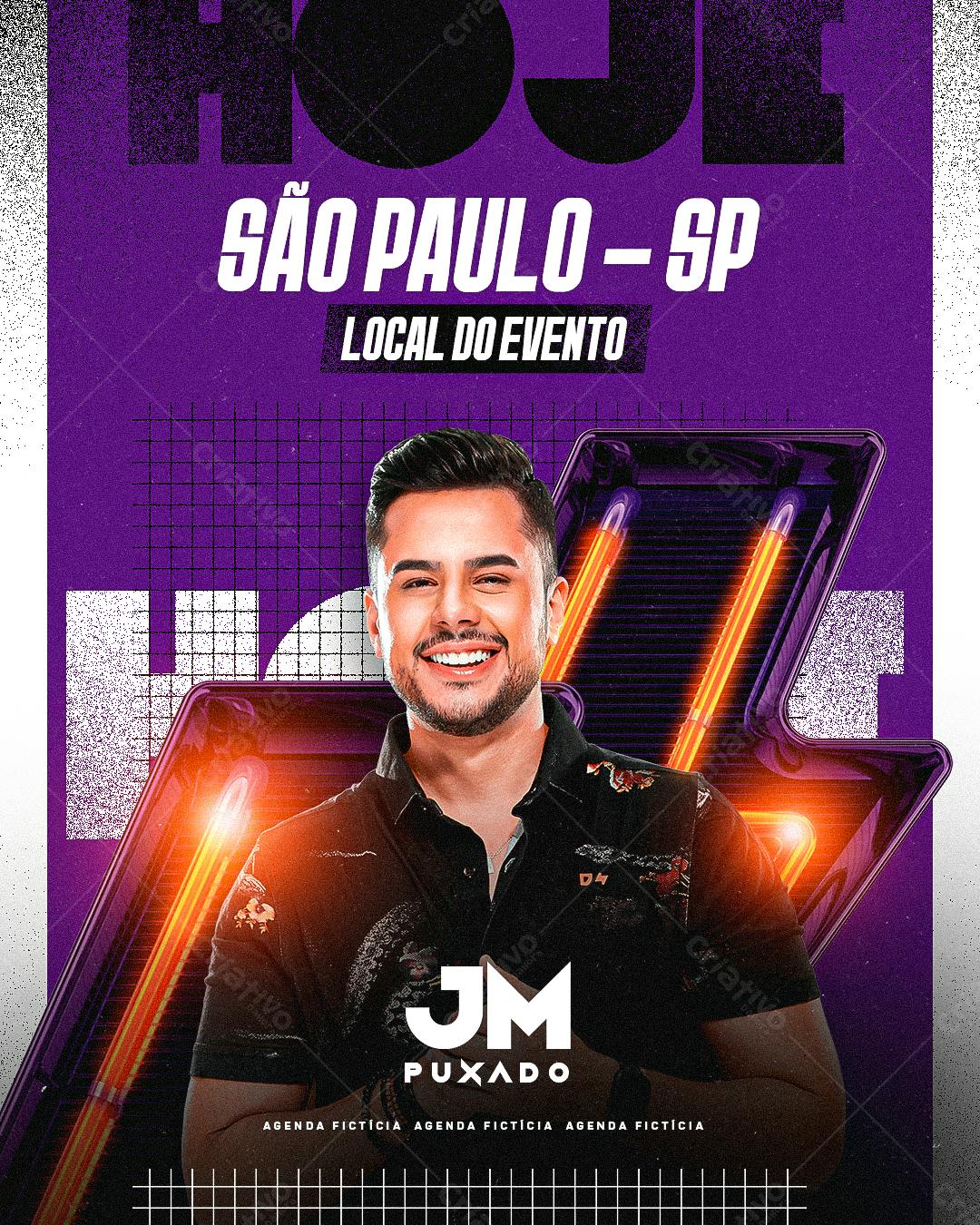 Flyer para Evento Musical em São Paulo PSD Editável