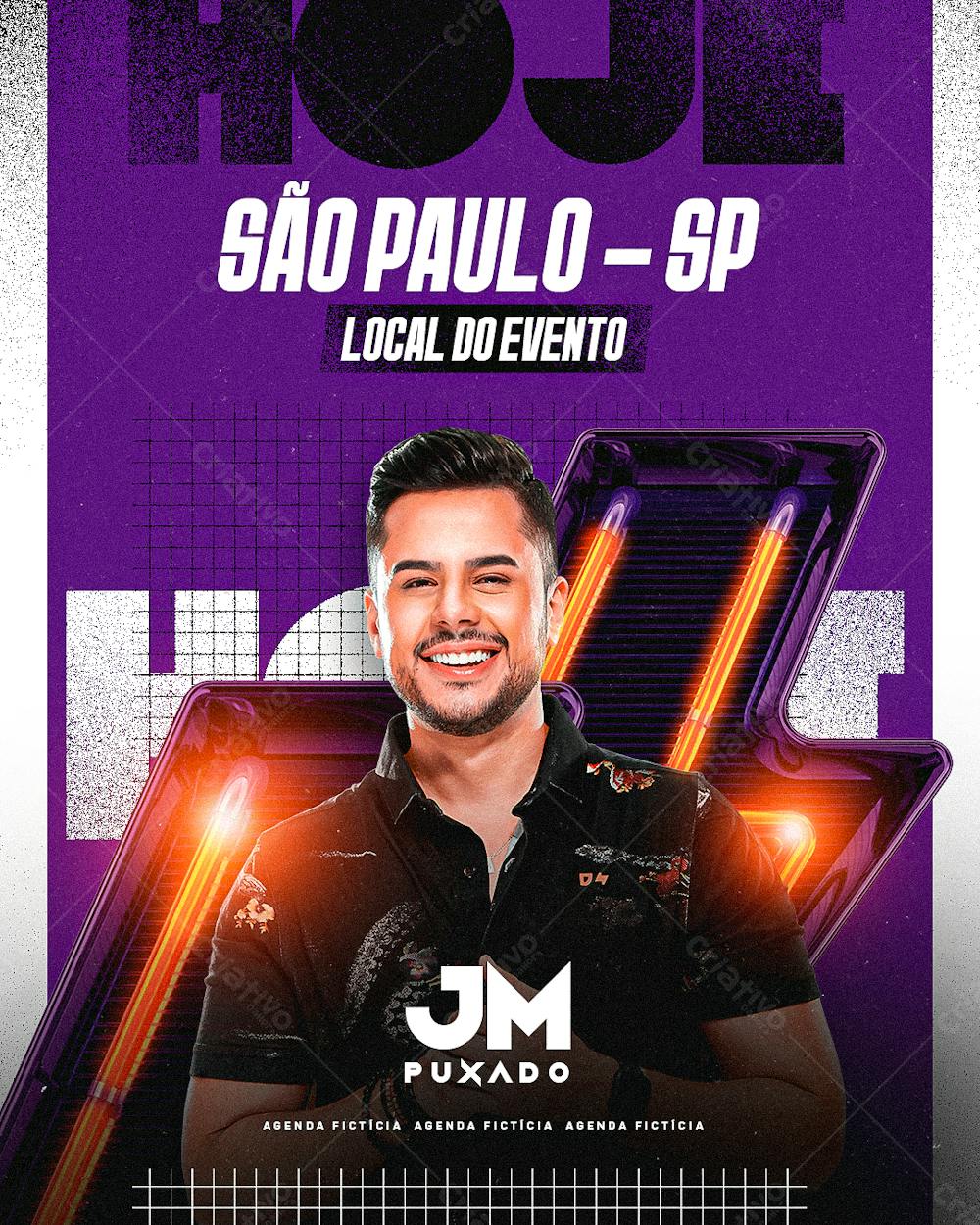 Flyer Agenda De Shows, Artistas E Eventos, Mensal E Semanal