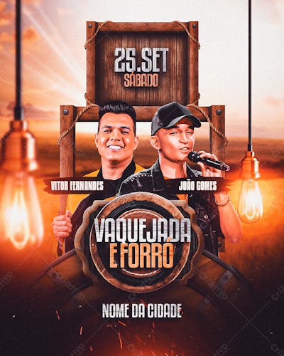 Flyer Para Artistas E Eventos, Vaquejada E Cavalgada