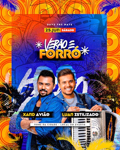 Flyer Para Artistas E Eventos, Verão, Sunset, Tardezinha