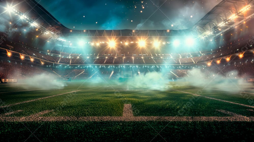 Imagem De Um Campo De Futebol Com Fumaça Branca 19