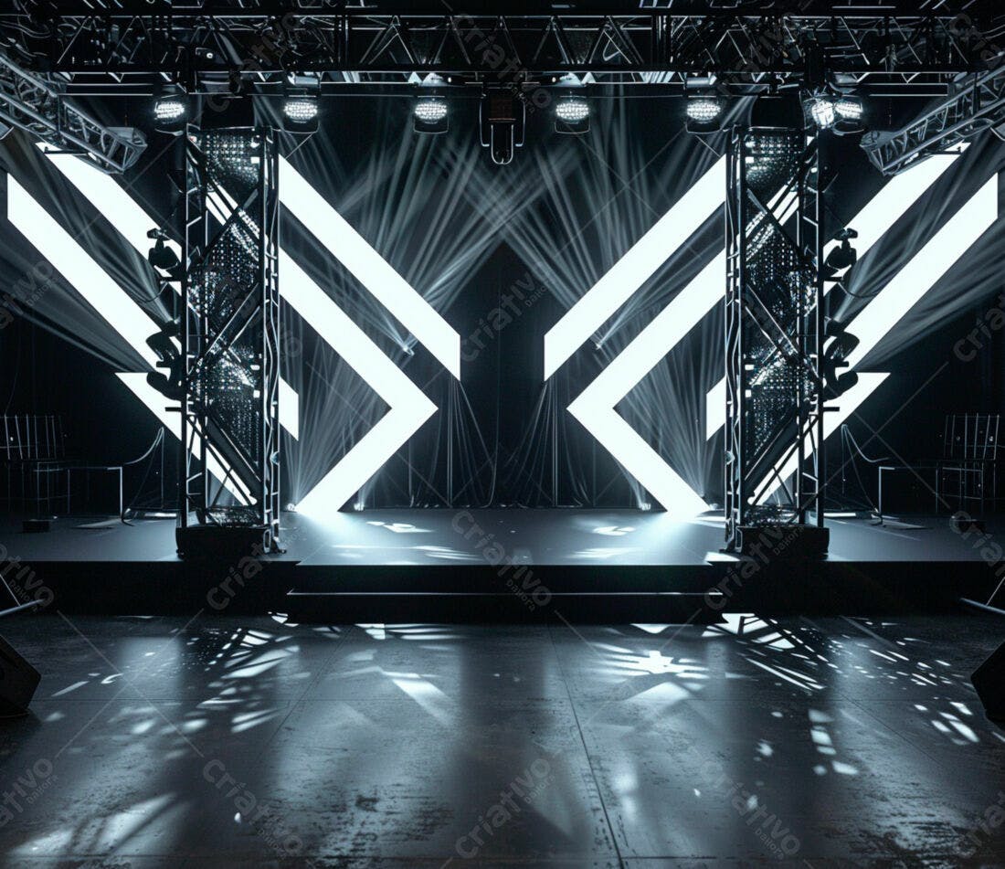 Palco Moderno com Iluminação de LED
