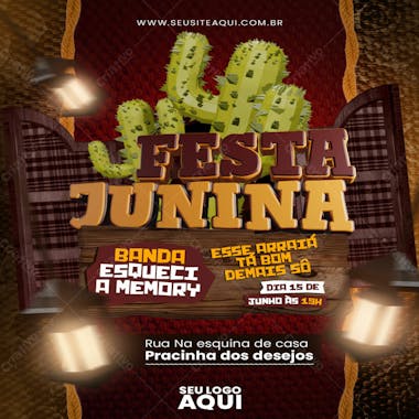 Festa junina social media