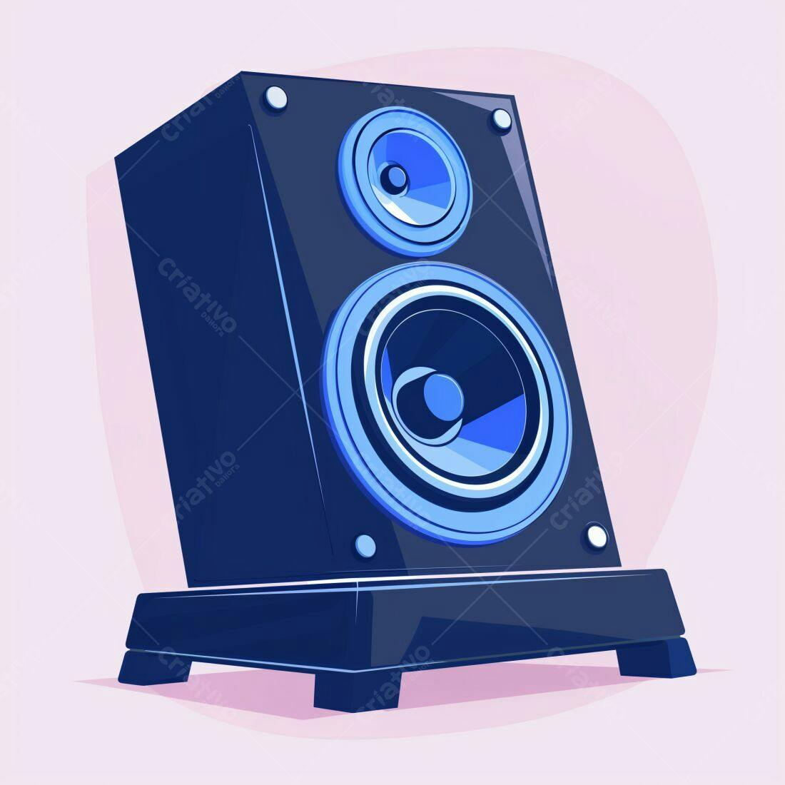 Caixa de Som Bluetooth Azul Escuro
