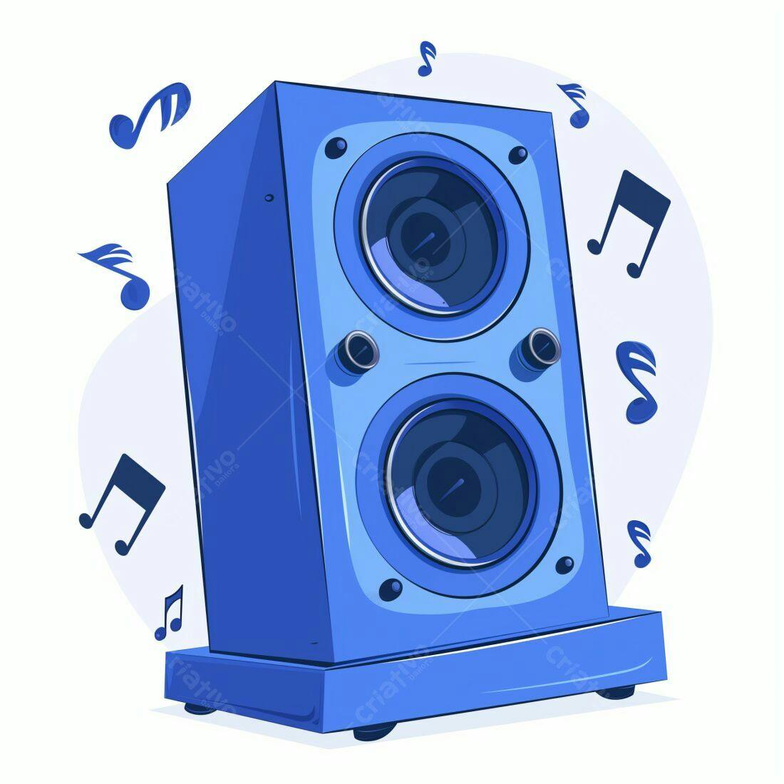 Caixa de Som Bluetooth Azul