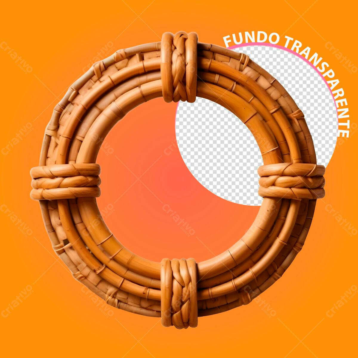 Moldura de Bambu PSD Editável