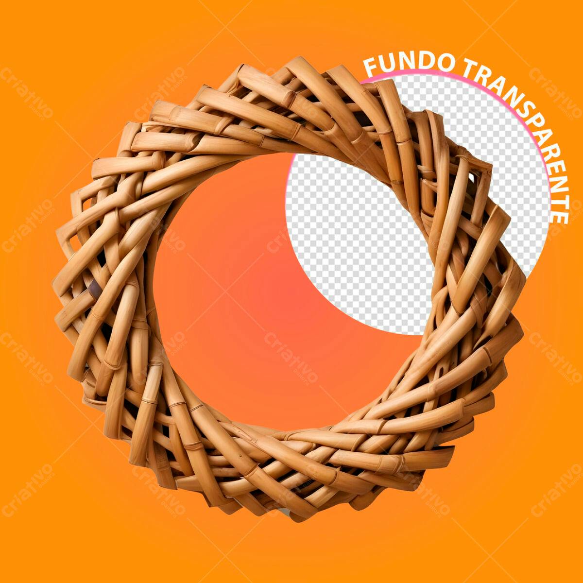 Moldura de Bambu PSD Editável