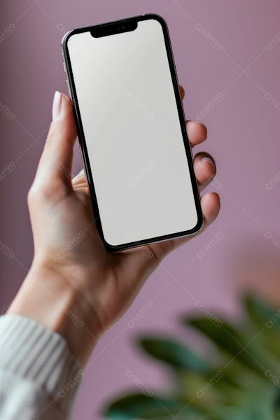 Segurando Um Celular Na Mão