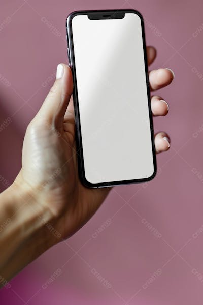 Segurando Um Celular Na Mão
