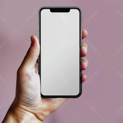 Segurando Um Celular Na Mão