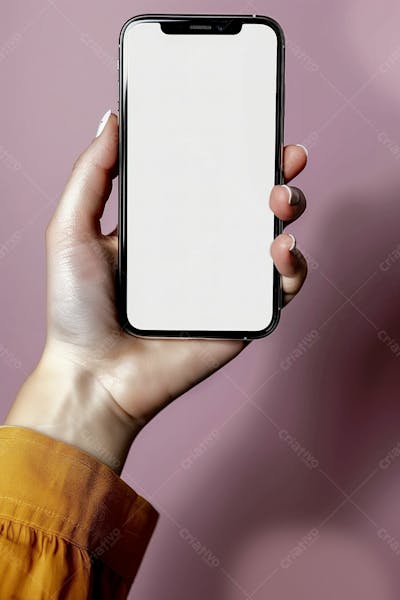 Segurando Um Celular Na Mão