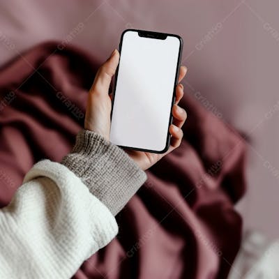 Segurando Um Celular Na Mão