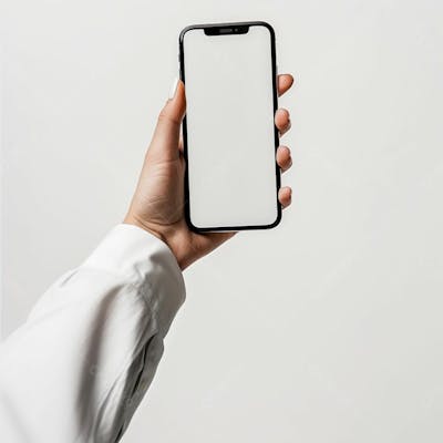 Segurando Um Celular Na Mão