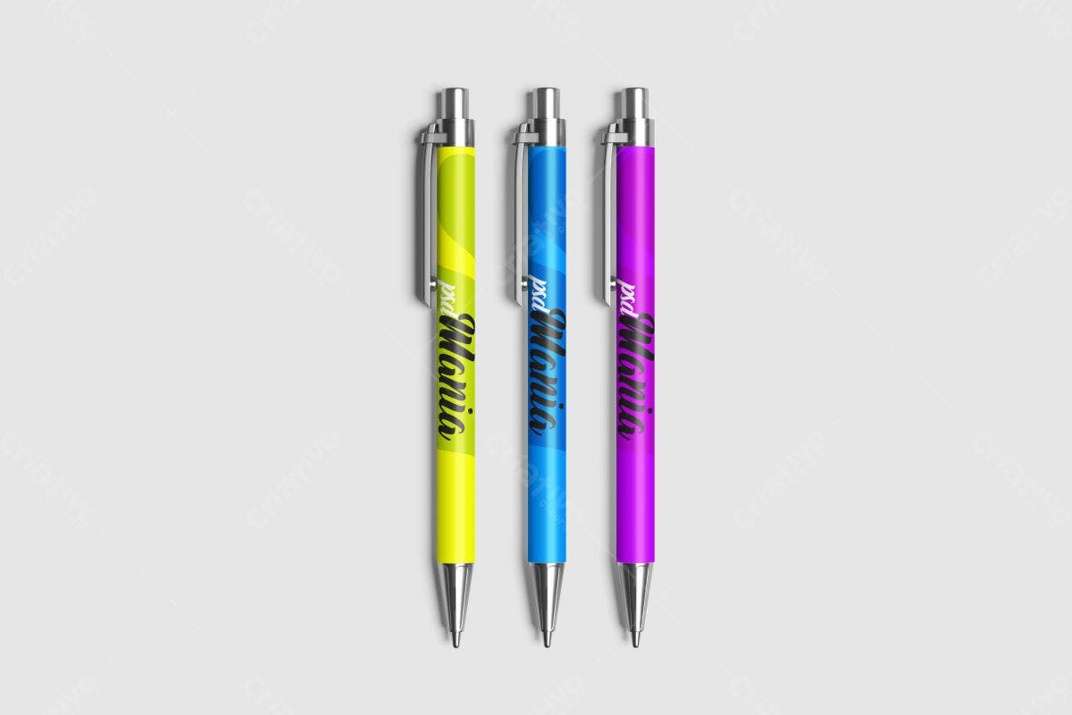 Mockup Caneta Personalizada PSD Editável