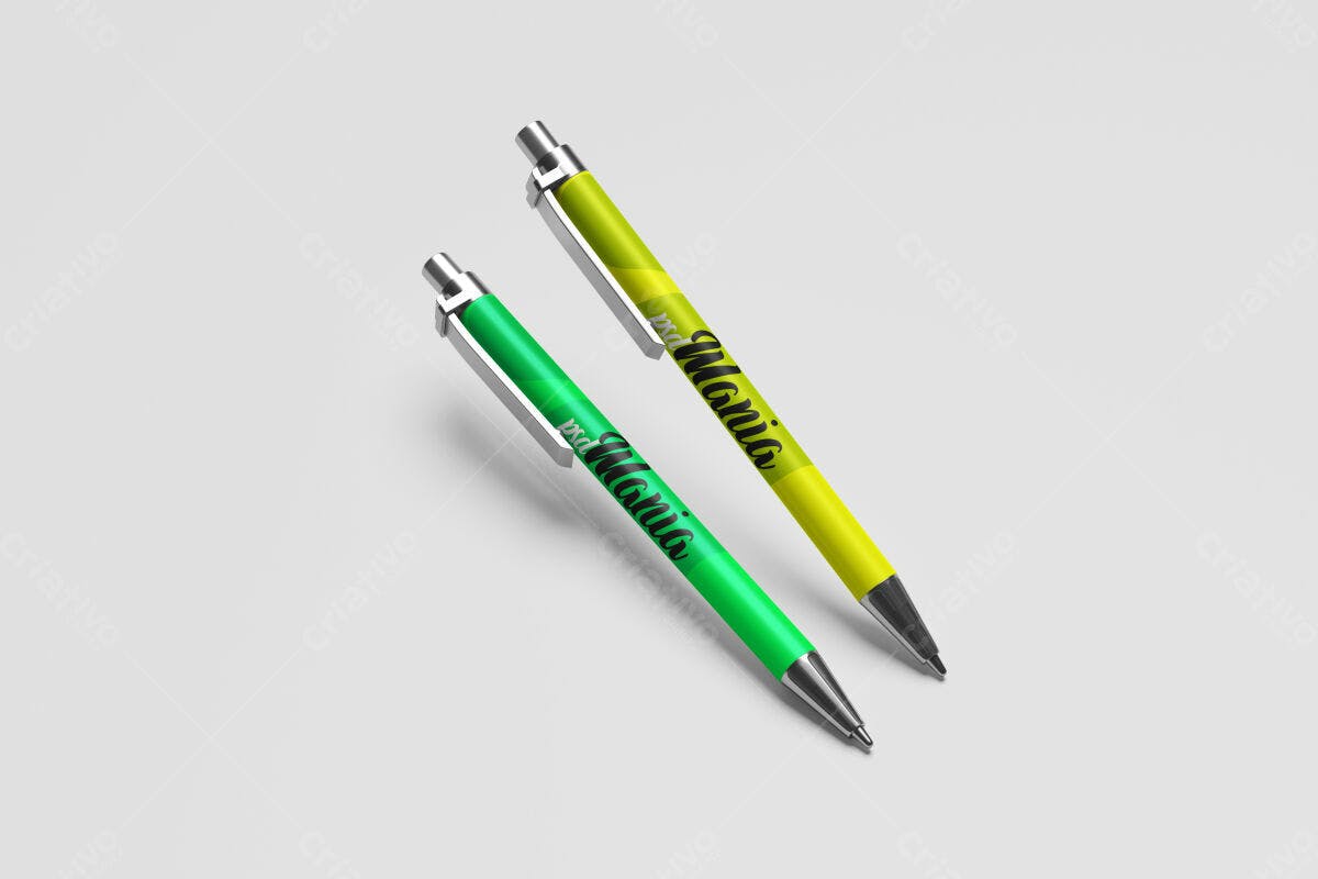 Mockup Caneta Personalizada PSD Editável
