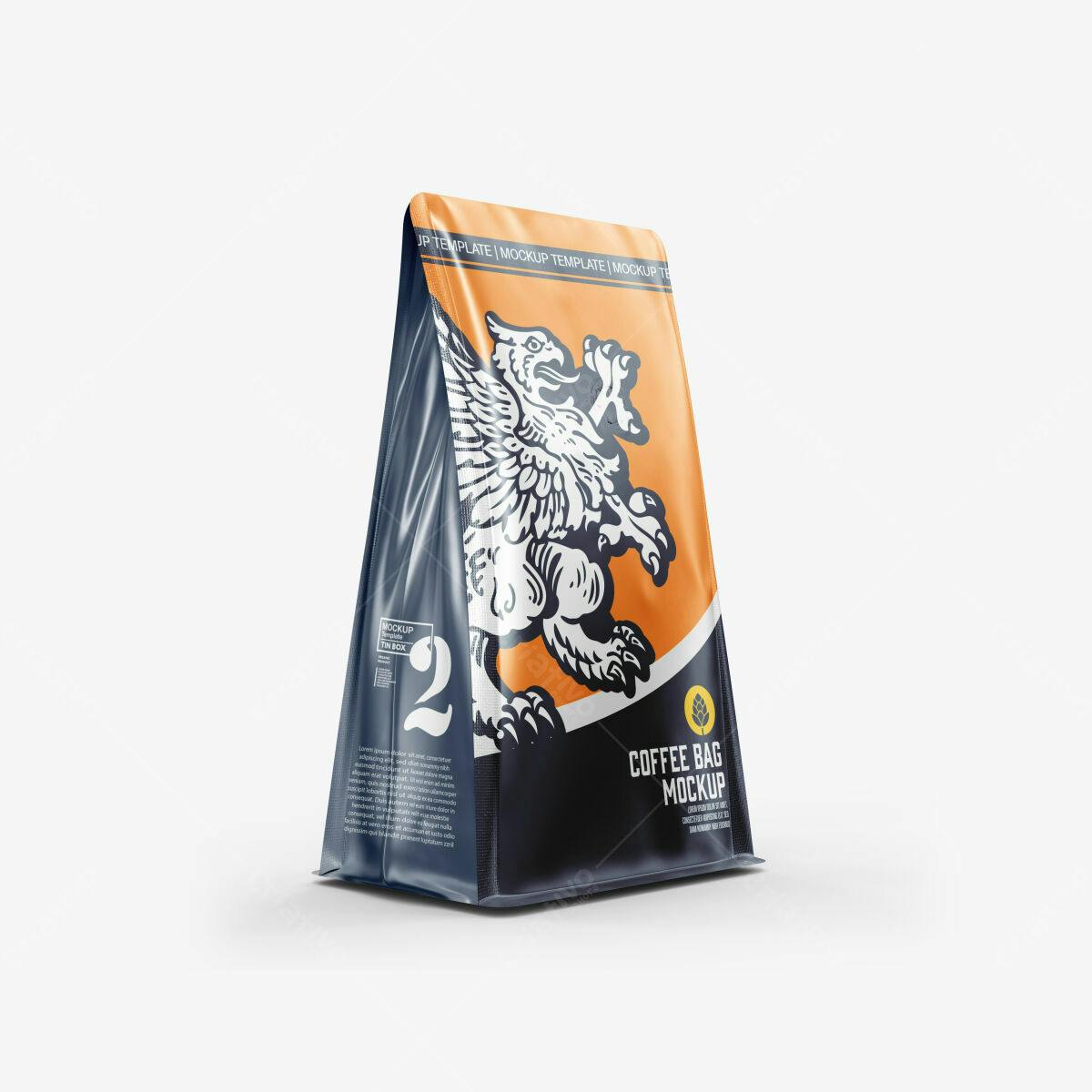 Embalagem para Café PSD Editável