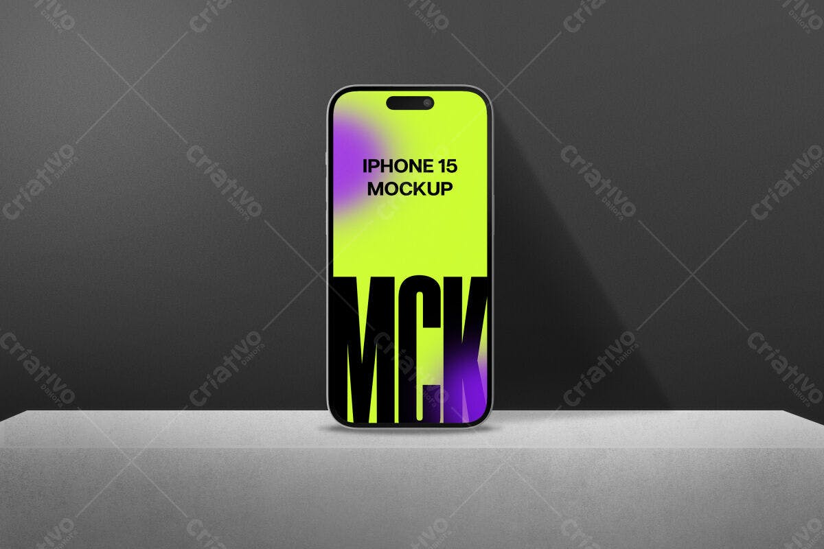 Mockup iPhone 15 PSD Editável