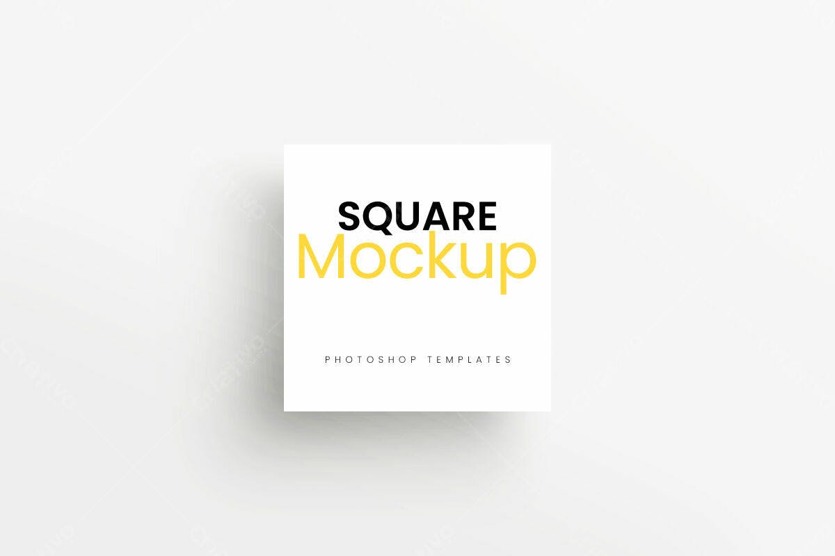 Mockup Quadrado para Mídias Sociais PSD Editável