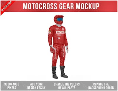 Uniforme De Motocross Mockup