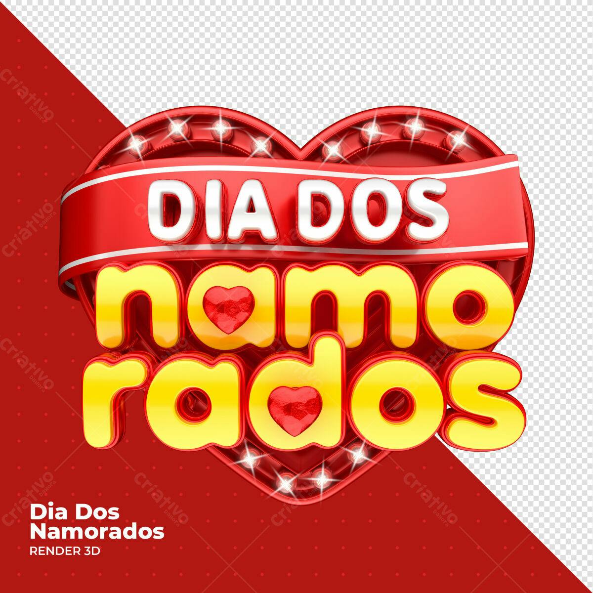 Arte Dia dos Namorados PSD Editável