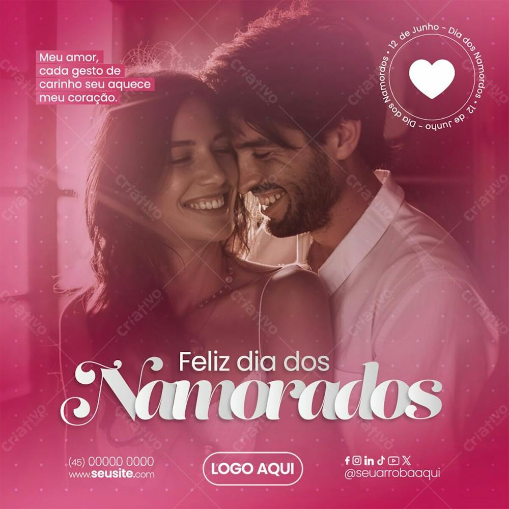 Dia Dos Namorados Social Media Template 