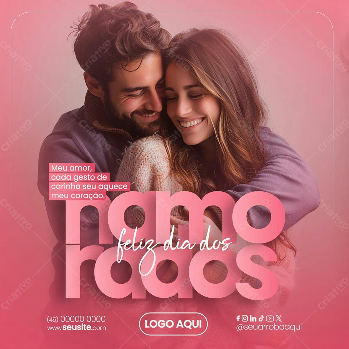Postagem Dia dos Namorados PSD Editável