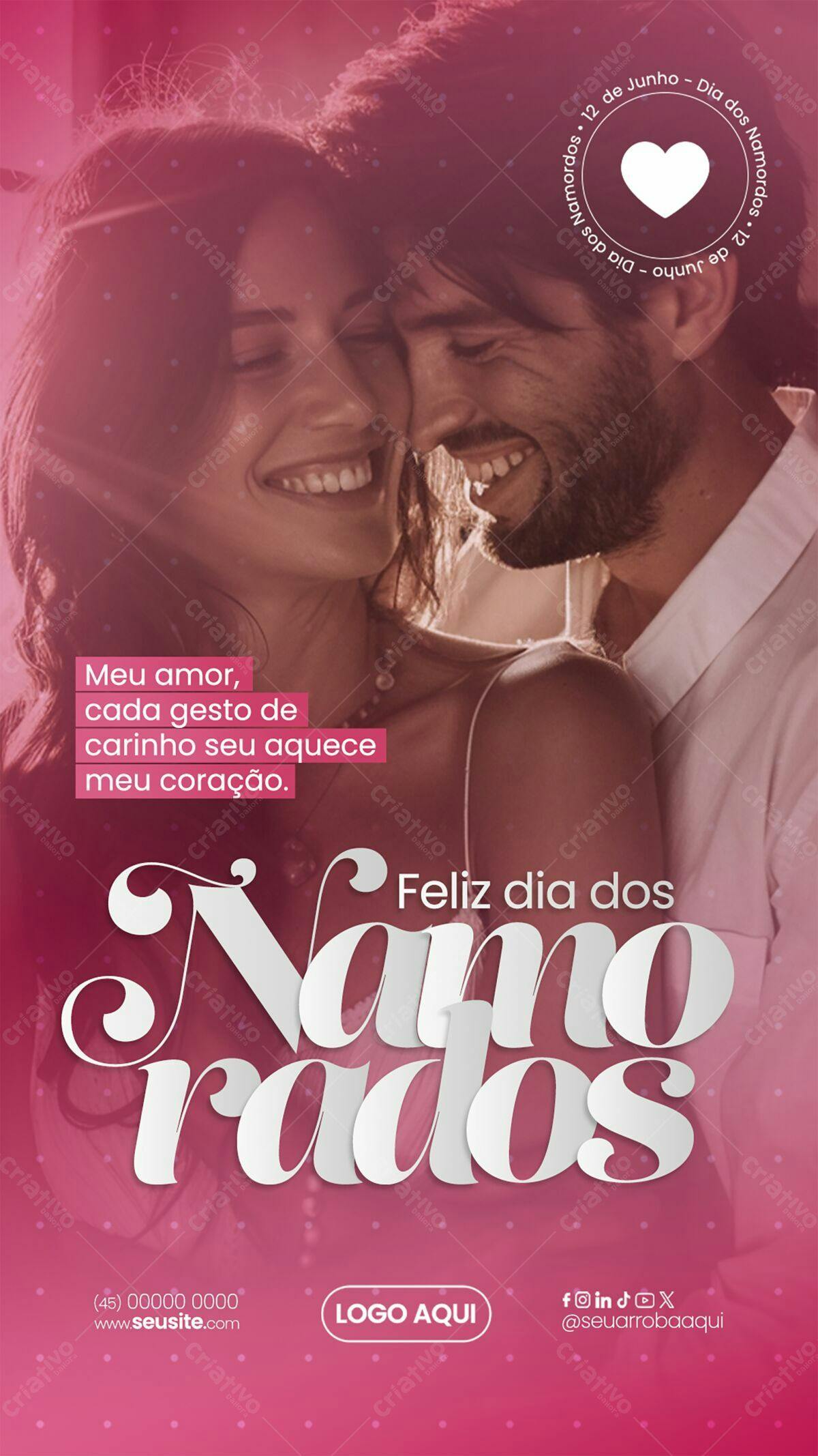 Flyer Dia dos Namorados PSD Editável