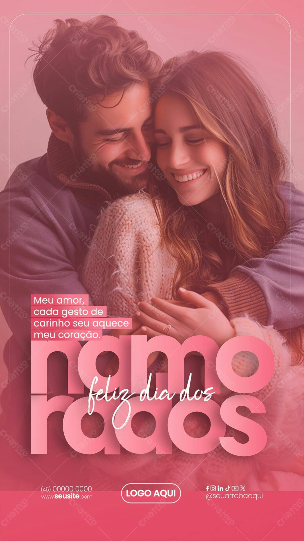 Flyer Dia dos Namorados PSD Editável