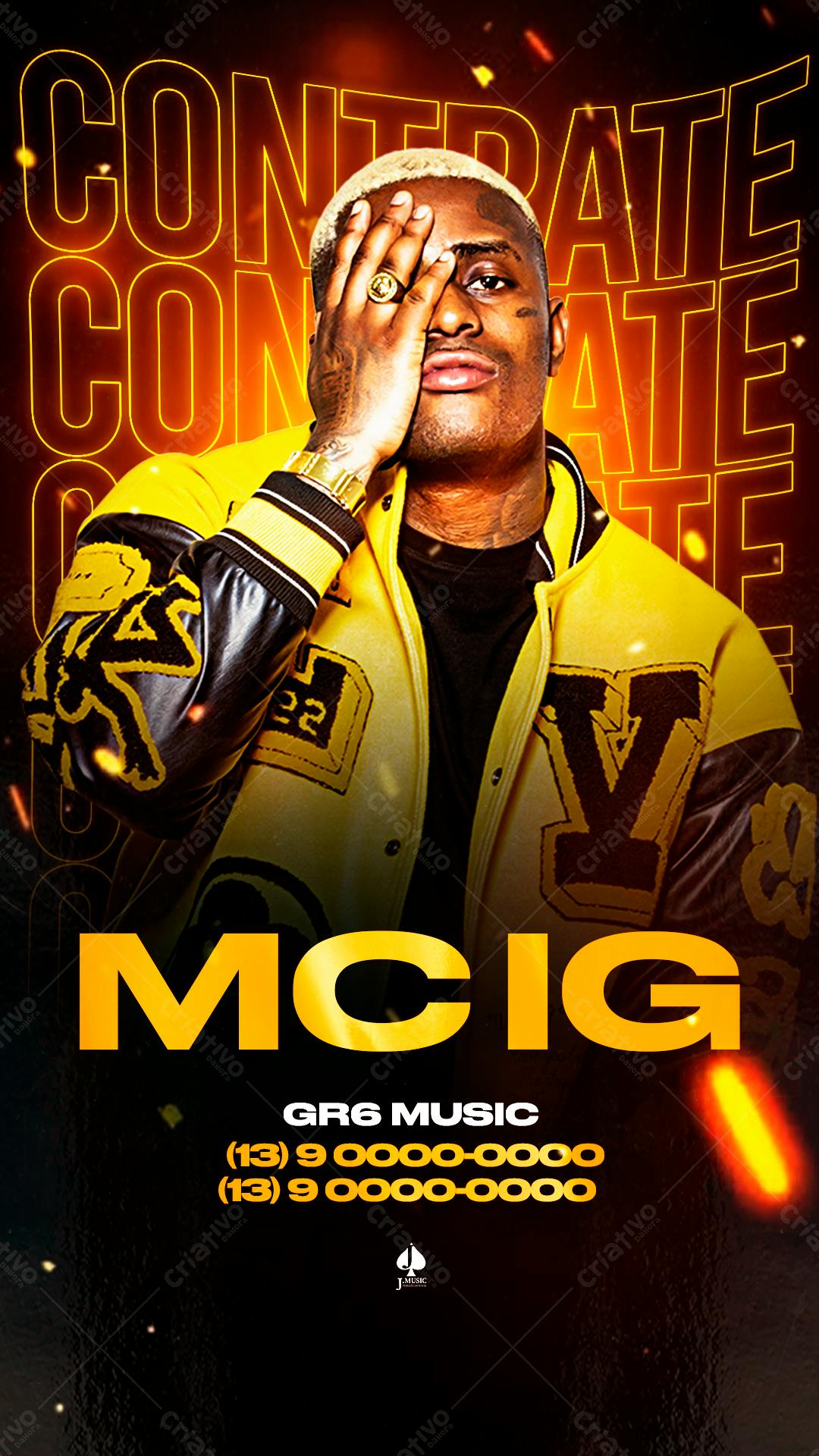 Flyer para Show MCIG PSD Editável