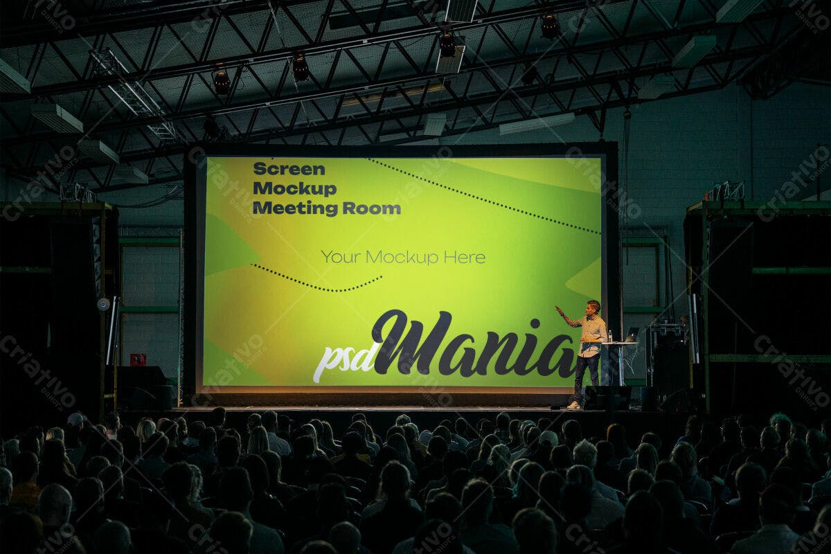 Mockup de Tela para Apresentação PSD Editável