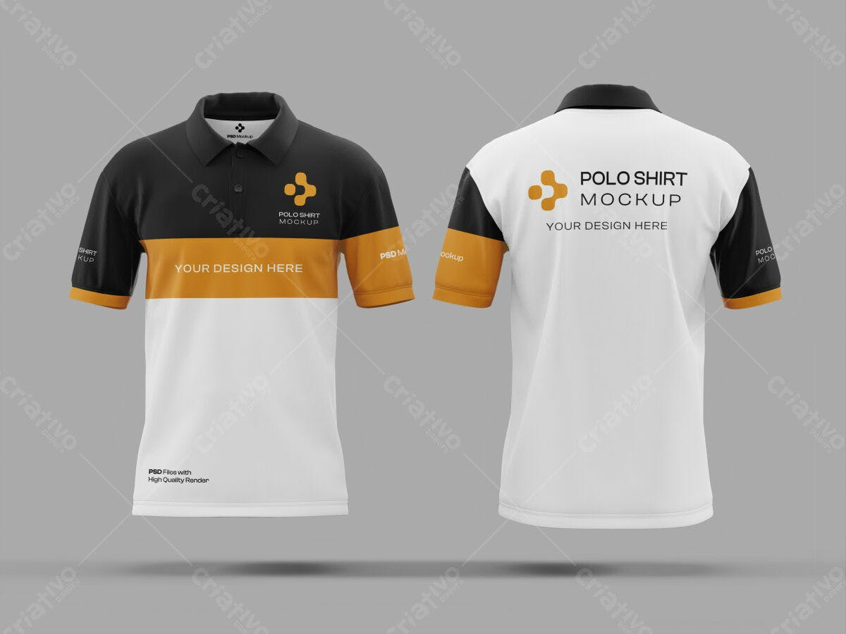 Mockup Camiseta Polo PSD Editável
