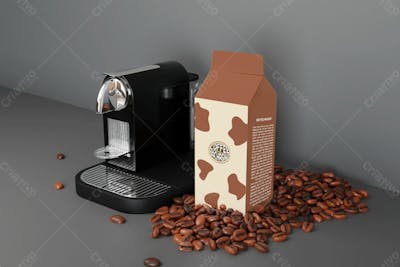 Saco De Café, Bolsa E Caneca Mockup V 2