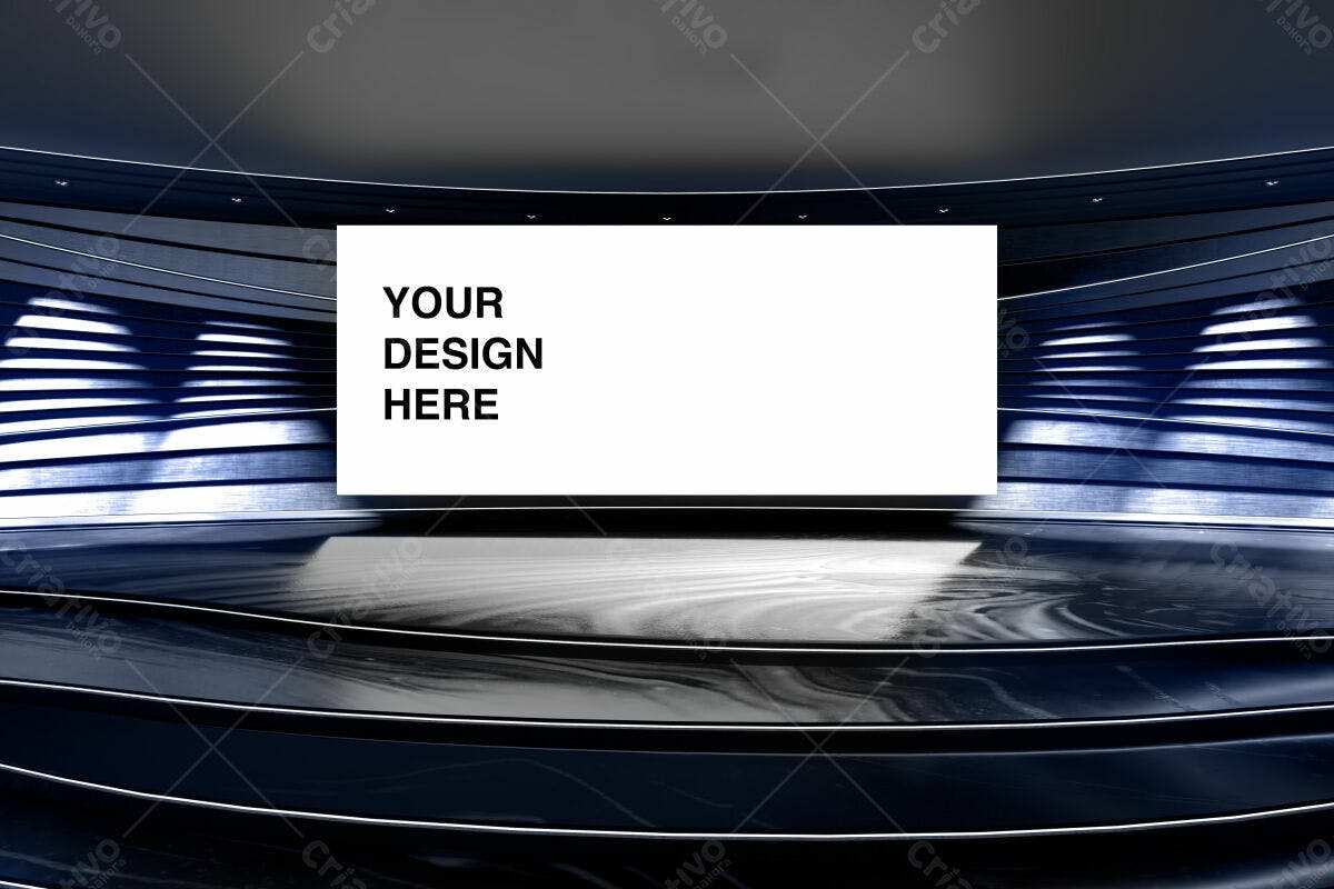 Mockup de Banner para Evento Corporativo PSD Editável