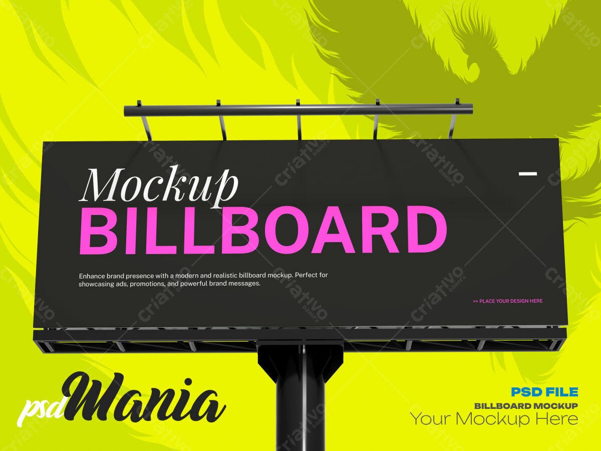 Mockup de Outdoor para Anúncios PSD Editável