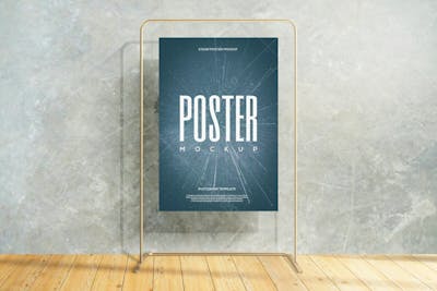 Pôster De Suporte Mockup