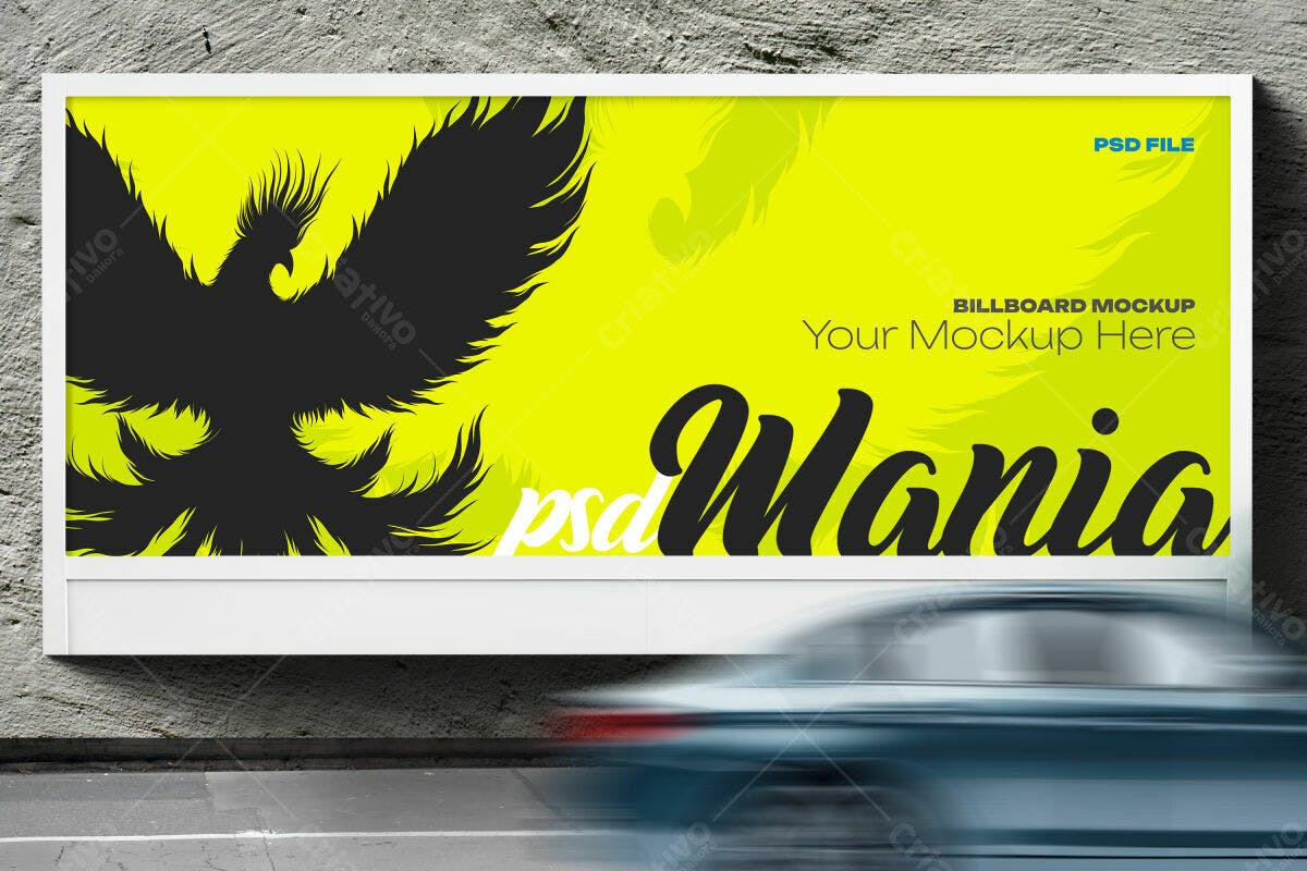 Outdoor Publicitário com Fênix PSD Editável