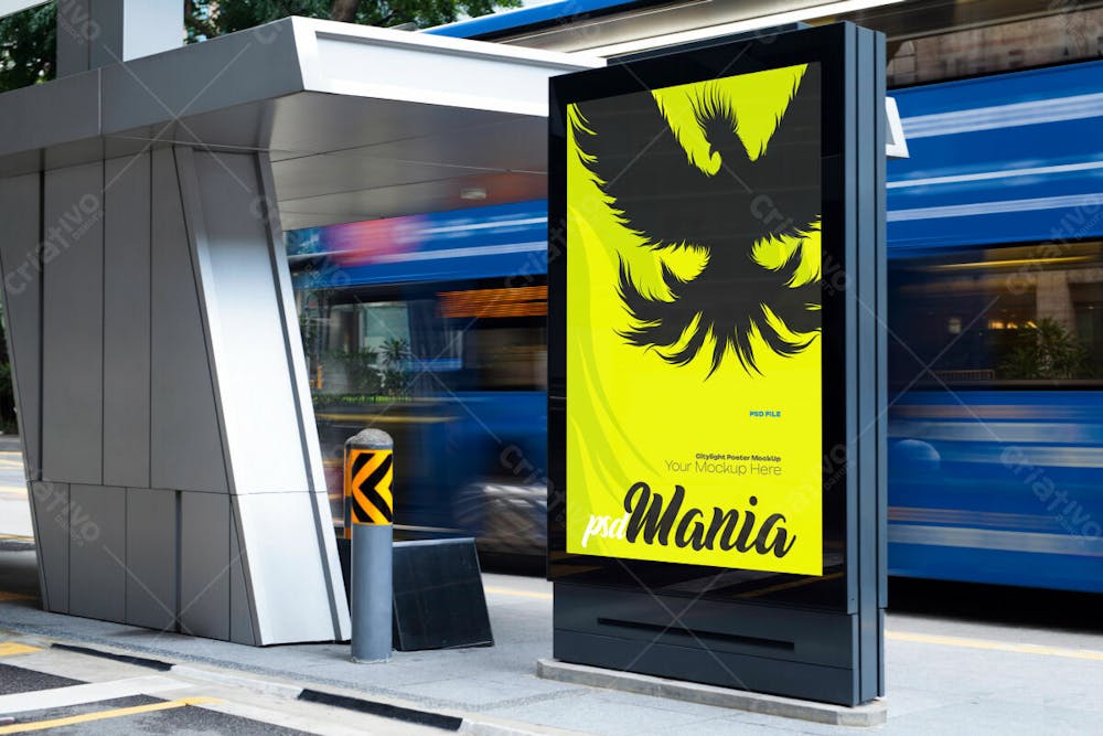 Cartaz Da Estação De Metrô, Panfleto Mockup V 2