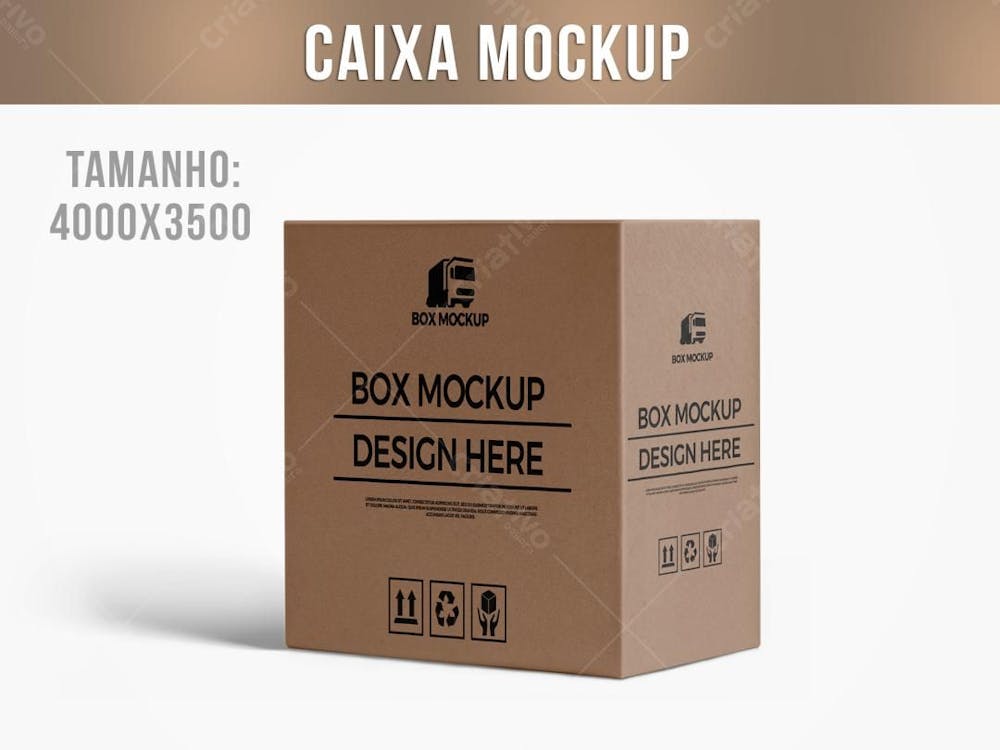 Caixa Fechada Mockup 