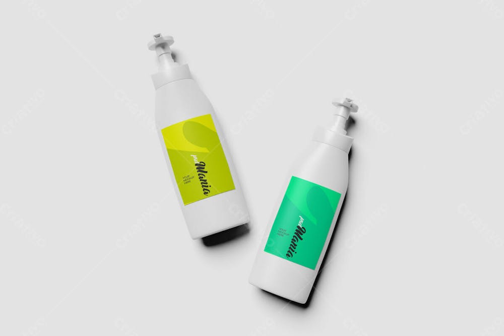 Frasco De Shampoo Mockup V 2