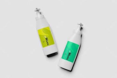 Frasco De Shampoo Mockup V 2