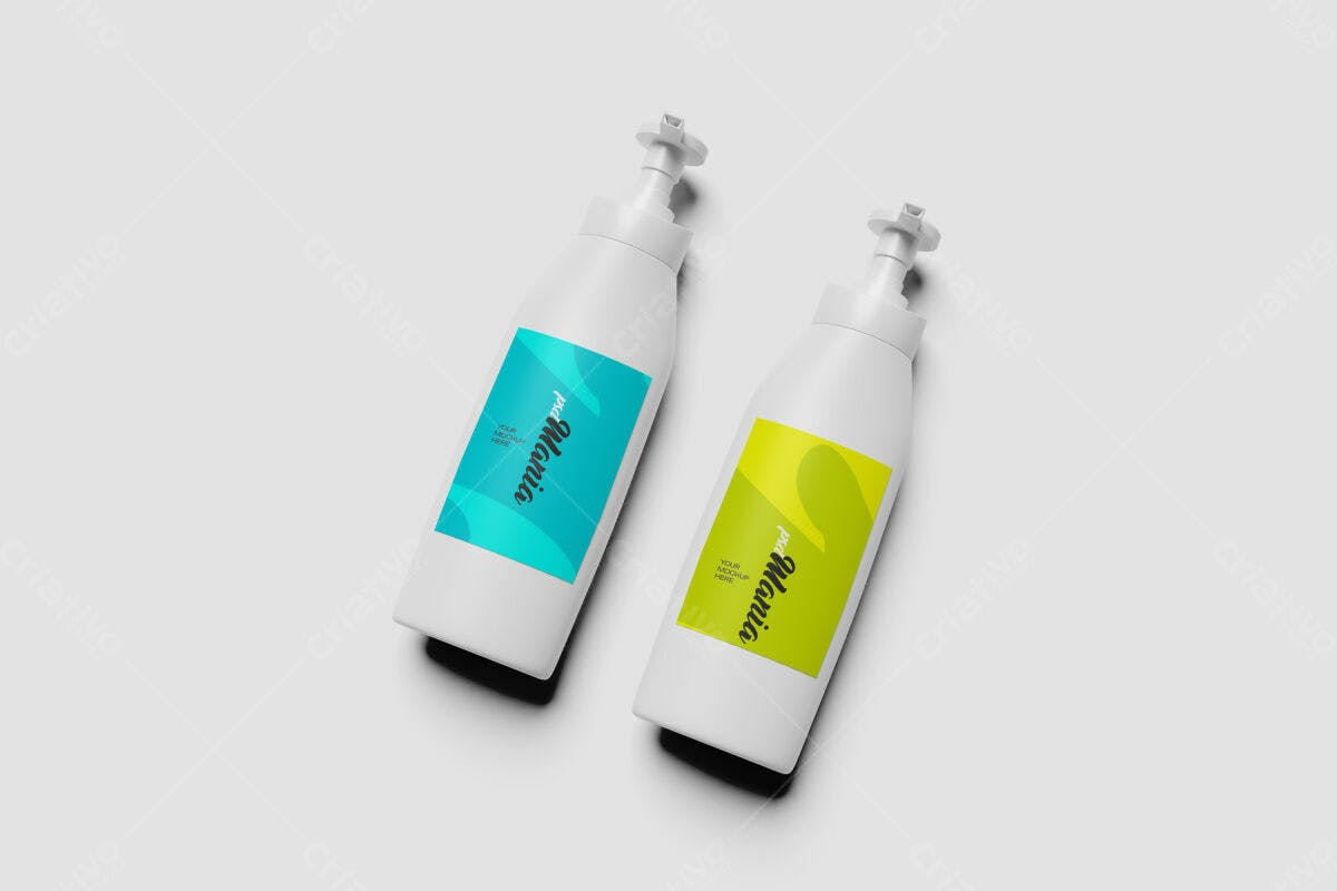 Embalagem para Produtos de Limpeza PSD Editável
