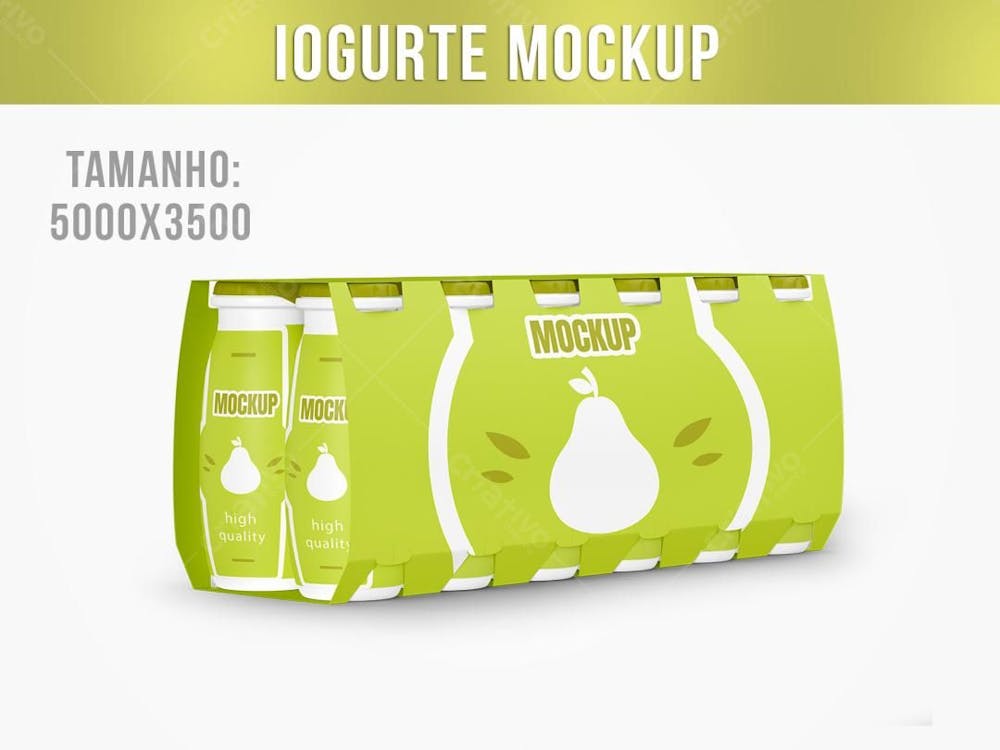 Embalagem De Iogurte Mockup 